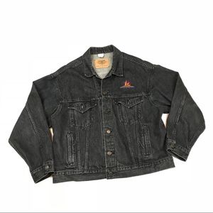 Vintage Black HOLLYWOOD PICTURES Movie Denim Jacke